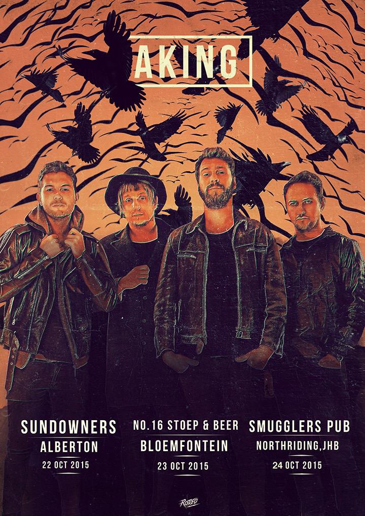 22 Oct - Sundowners (Alberton)
23 Oct - No 16 Stoep &amp; Beer Garden, Bloem 
24 Oct - Smugglers Pub, Northriding, JHB