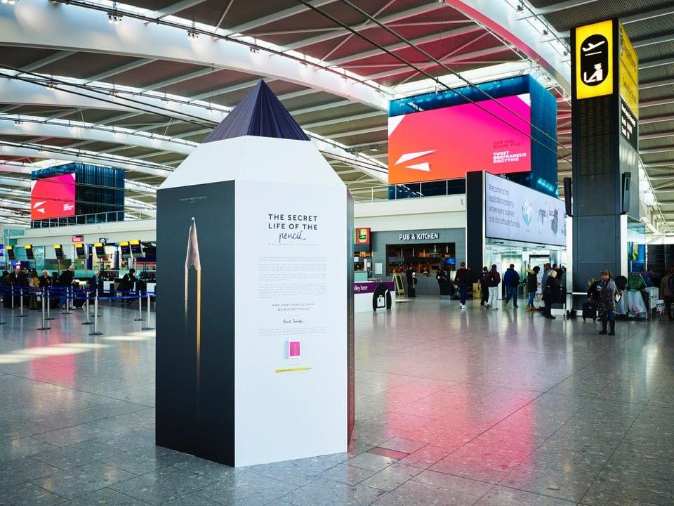 PAShopfitting's tweet image. We’ve recently completed an exhibition stand at LHR T5 for @SecretPencils @ChildrenCrisis @PaulSmithDesign