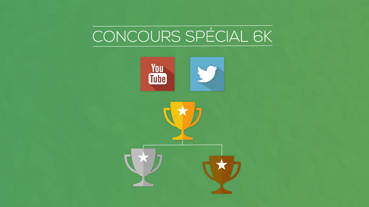 🎁 #CONCOURS 6000 Abonnés : 3 Lots à gagner !
&gt; #RT ce tweet &amp; #Follow @DarketInf 
Résultat le Jeudi 29/10 ♥