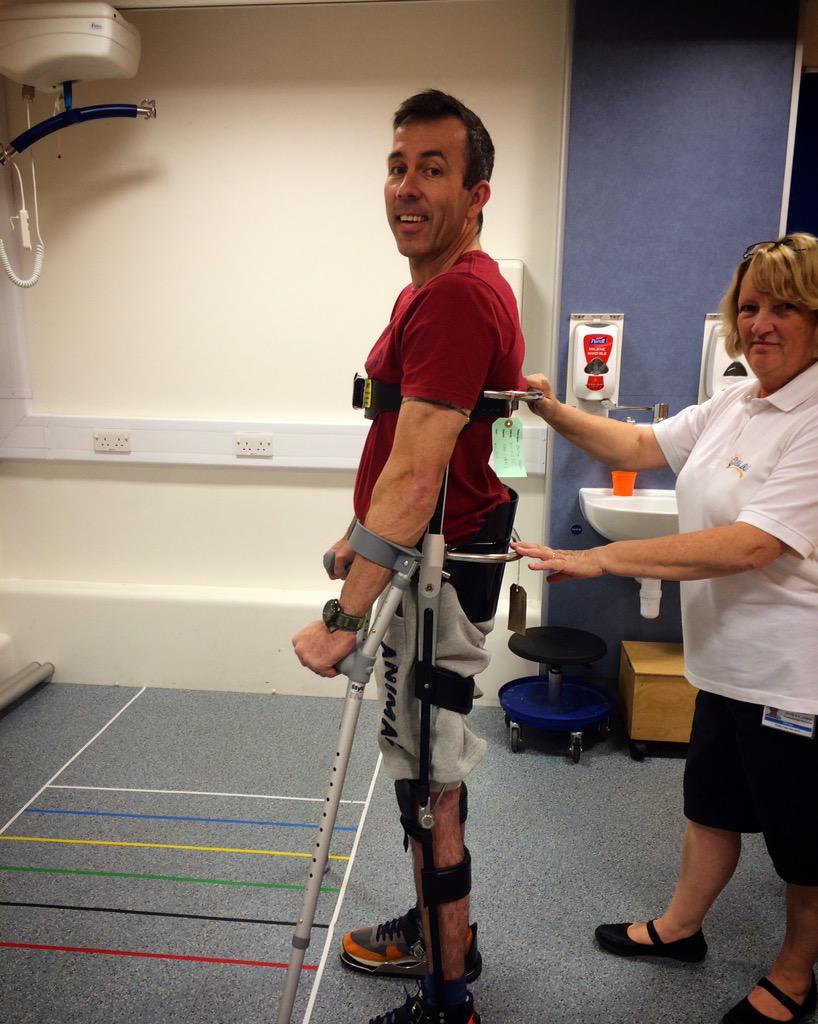 Thanks to The RJAH Hospital for this ParaWalker. 1st training week in November :-) #NHS #Blessed #SkinnyLegs Mart♿️