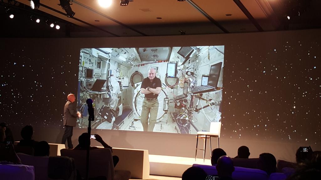 Video conference with Scott Kellys at international space station #zeitgeist15