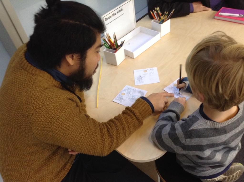 MoMAmakers's tweet photo. Draw the wind at #MoMAArtLab #Process https://t.co/E7wqpgasaR