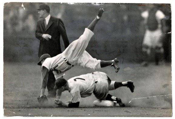 Happy 84th Birthday Mickey Mantle. Photo from 1952 World Series READ-->
 h/t 