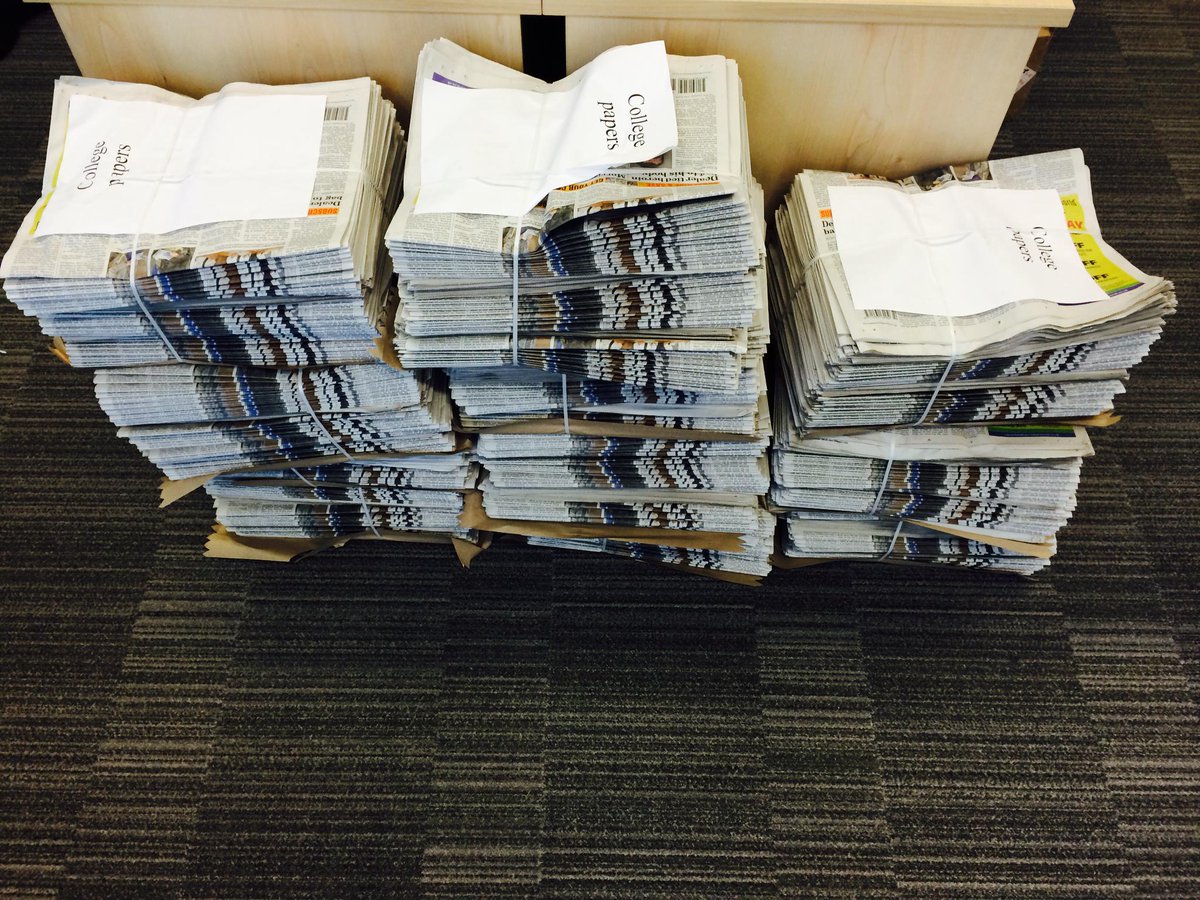 CarlisleCollege's tweet image. Large delivery of @cumbnews papers to Carlisle College - the start of an interesting project - watch this space!