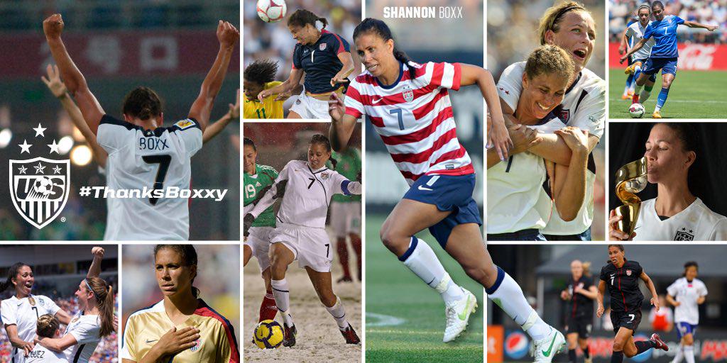 USWNT's tweet photo. On 10/21, @ShannonBoxx7's illustrious #USWNT career will come to an end. Show your gratitude using #ThanksBoxxy https://t.co/M7E8Zkr2K1