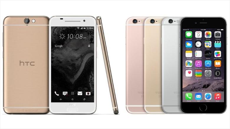 cnntech's tweet image. Hmm... does this new HTC One A9 look famiilar to you? cnnmon.ie/1GgnGZy via @DavidGoldmanCNN