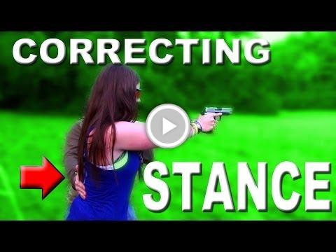 Brannon Corrects Destinee's Shooting Stance - FateofDestinee vid.staged.com/UVer #staged