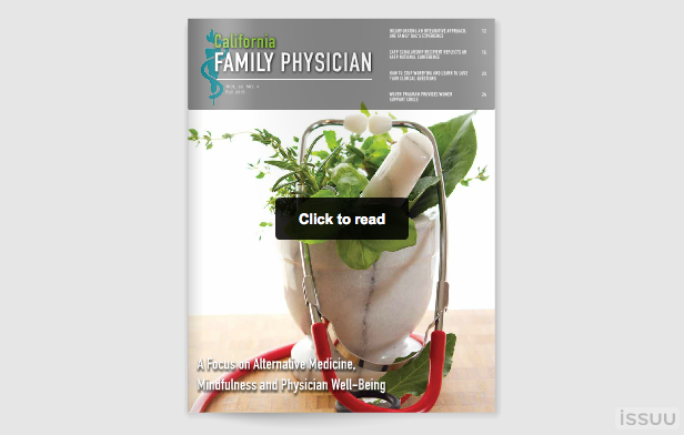 cafp_familydocs's tweet photo. Check out the recent issue of CFP magazine discussing mindfulness and physician well-being! https://t.co/mGEm26zUeR https://t.co/Ongtt2cFAh