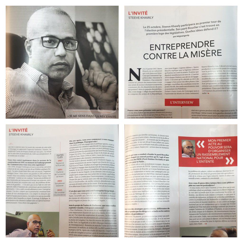 steevekhawly10's tweet photo. "Mon premier acte au pouvoir sera d'organiser un rassemblement national pour l'entente" #Challenges #SK2016 https://t.co/RwrruebQ3g
