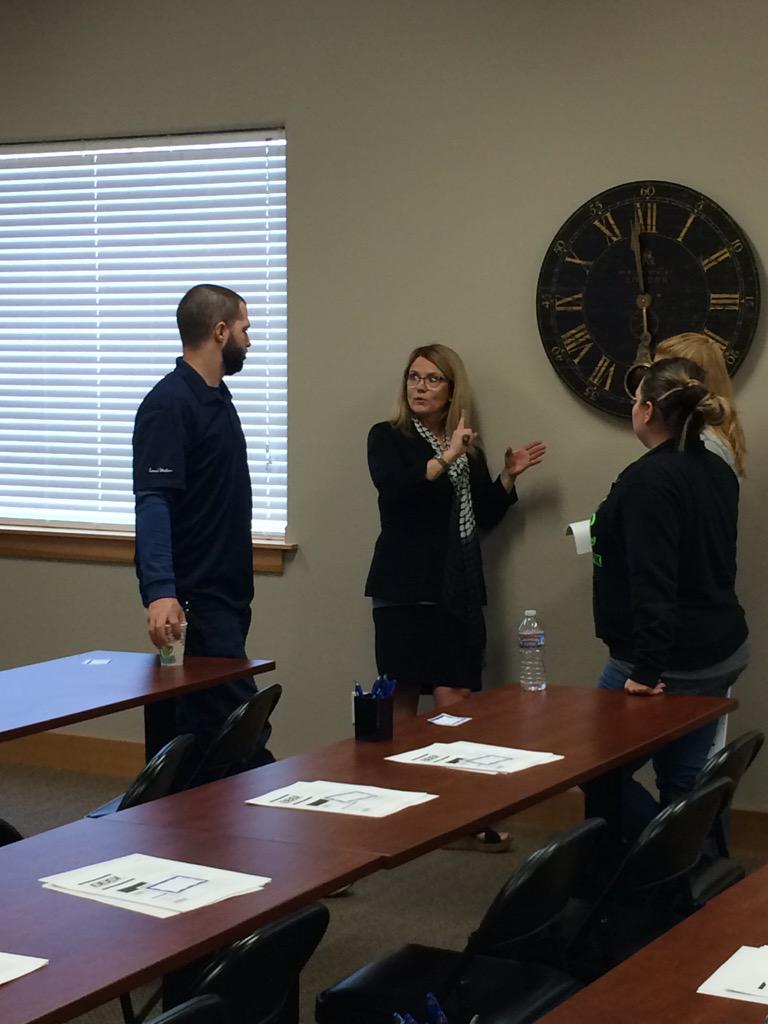 Our leader doing what she does best.  Don't under estimate the power of having a teaching heart. #smallbiz
