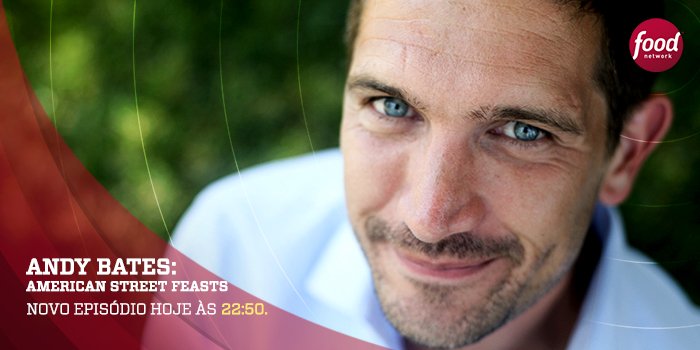 FoodNetworkBR's tweet photo. Saiba mais sobre a culinária de rua americana com seu especialista, @andybateschef, hoje, às 23:15, #FoodNetworkBR https://t.co/jajrgYziGD
