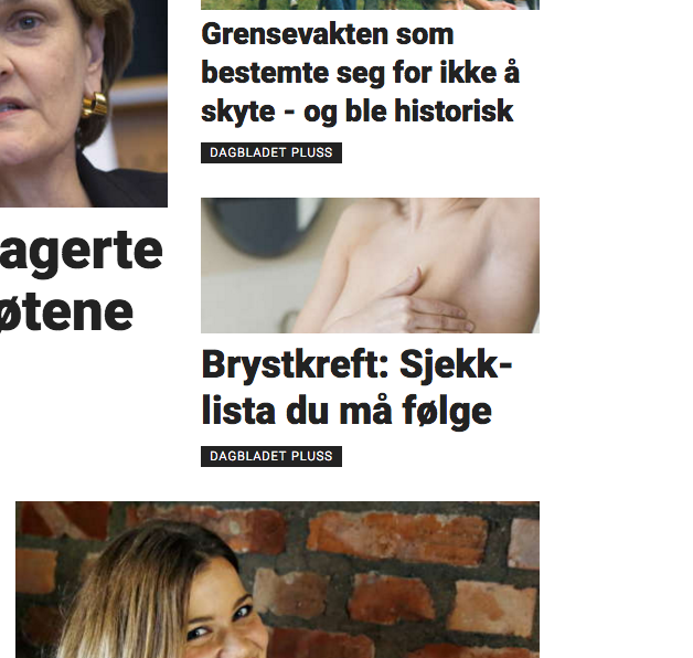Rassssmus's tweet photo. På Dagbladet må du BETALE for å finne tips til å sjekke deg for brystkreft #LATTERLIG @dagbladet @RosaSloyfe https://t.co/RR0aXriS9X