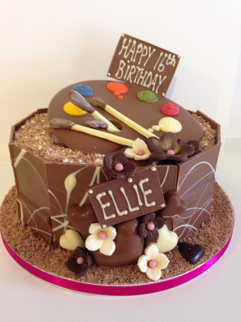 temptedby's tweet photo. Birthday cake for a young artist - bespoke designs make to order https://t.co/kGv7i59M1i