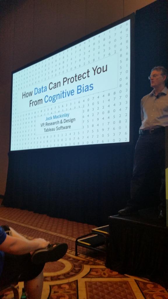 scotwheeler's tweet image. Getting deep into cognitive bias and data at #tableau2015