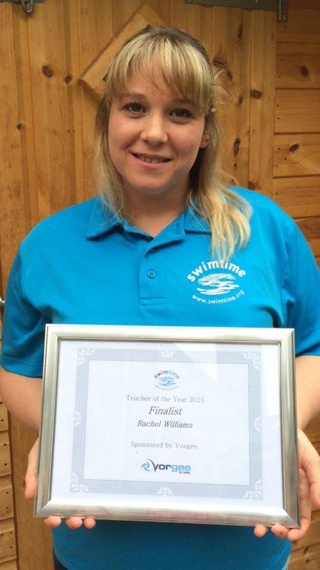 Congratulations Rachel Williams - finalist Swimtime Teacher of the year. So proud of you. <a href="/SwimtimeGroup/">SWIMTIME</a> <a href="/VorgeeUK/">Vorgee UK</a>