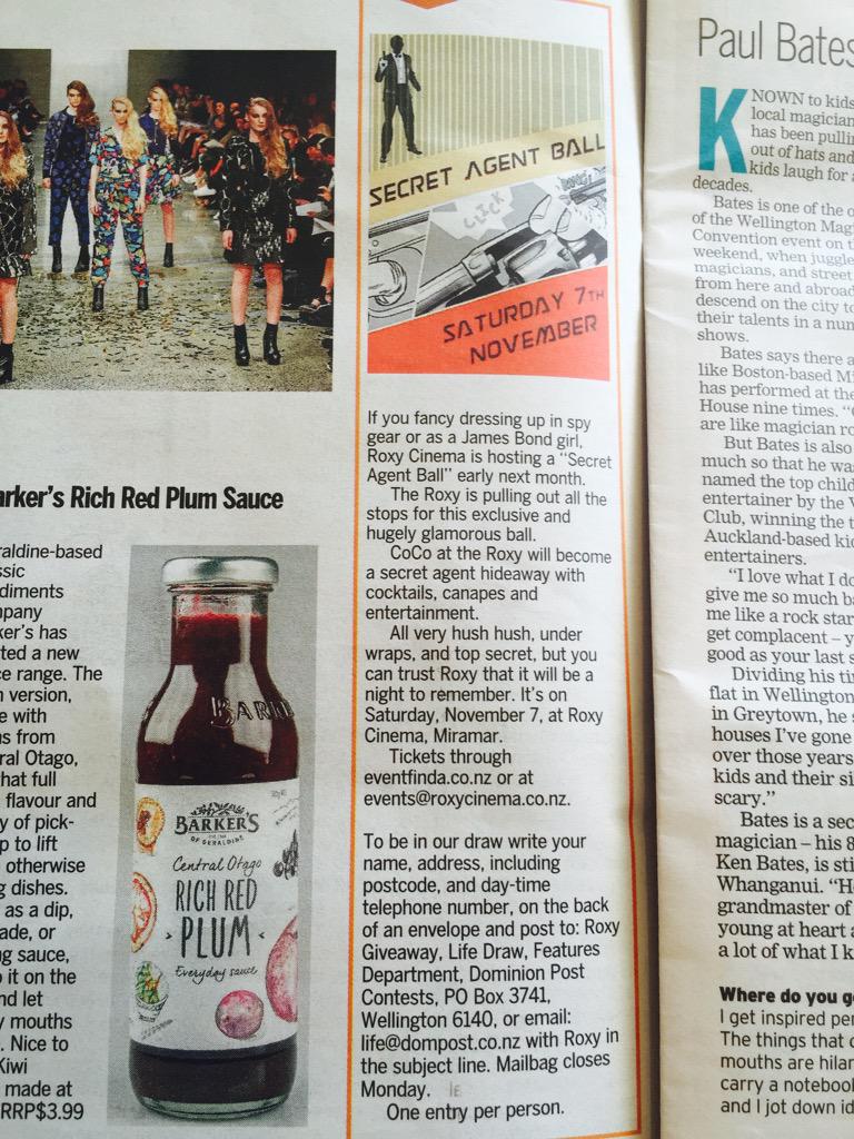 CocoattheRoxy's tweet image. Thanks @dompost for awesome #giveaway today @MiramarTheRoxy #spyball #wellington #events