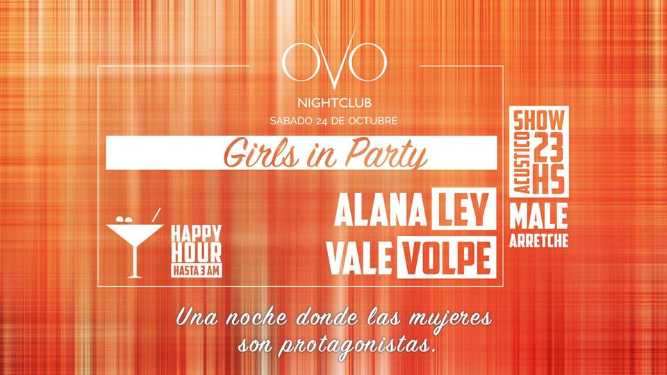 OVOPunta's tweet photo. El sábado las chicas vuelven a tomar el control de #OvoPunta con #GirlsInParty Line up by @Alanaley #ValeVope 💣 https://t.co/Wg5sjtwv4R