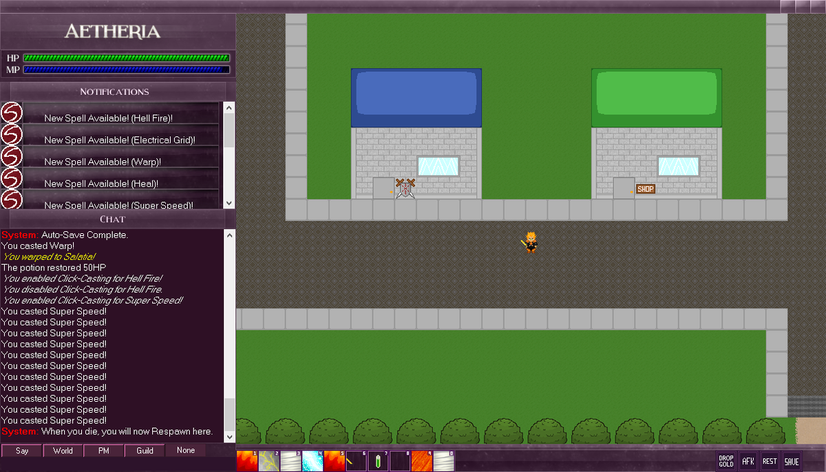 aetheriarpg's tweet image. In-game screenshots!
