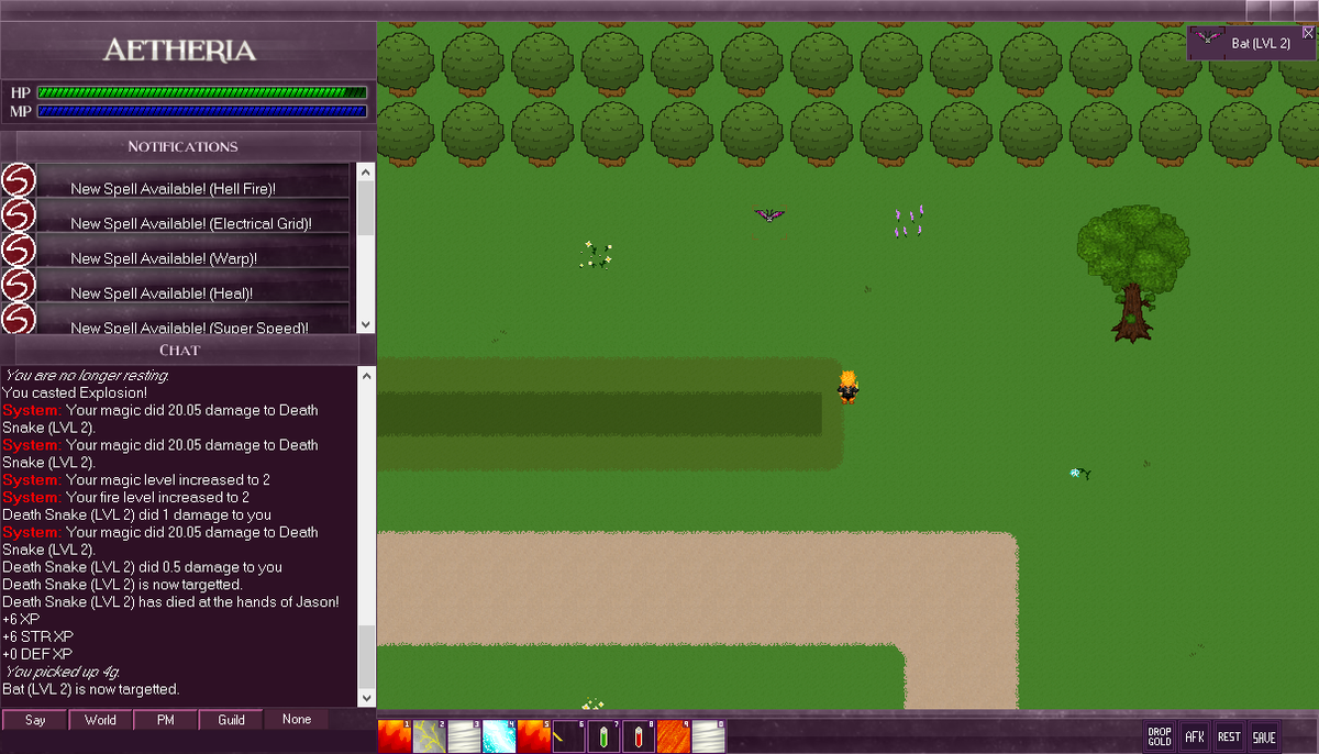 aetheriarpg's tweet image. In-game screenshots!