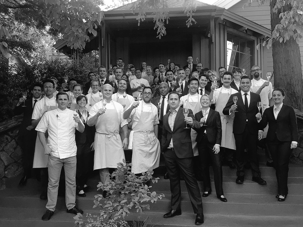 A #TRAMily toast celebrating friends &amp; honorees of <a href="/MichelinGuideSF/">UnOfficial Private Group Sharing SF Michelin Meals</a>, including <a href="/davidkinch/">David Kinch</a> <a href="/james_syhabout/">james syhabout</a> Cheers!