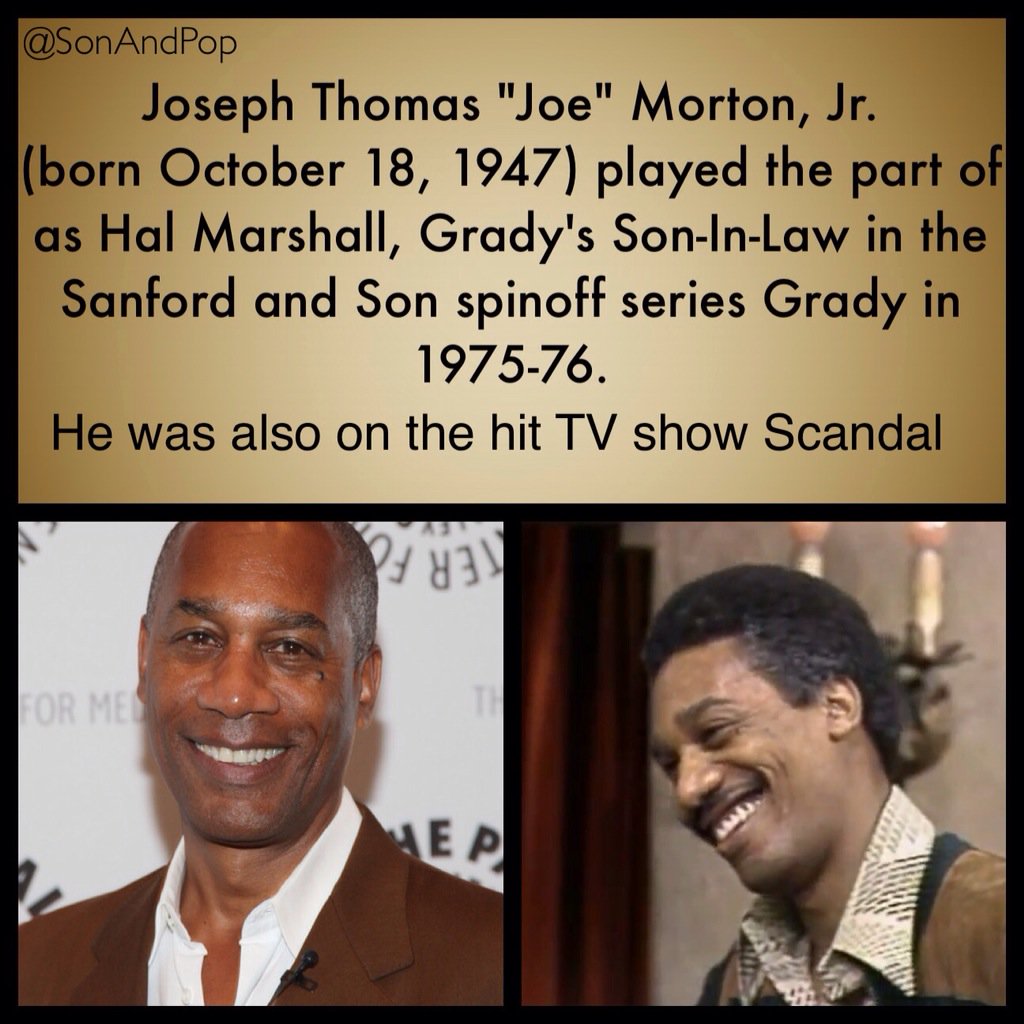 Happy Birthday(October 18) to Joe Morton.   