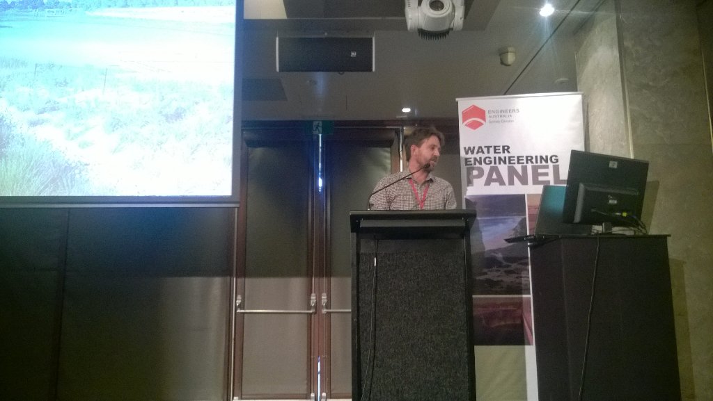 David knights - weaving a narrative of Stormwater joy into Sydney Park at #WSUD2015 yesterday <a href="/Alluvium_AU/">Alluvium Consulting</a>