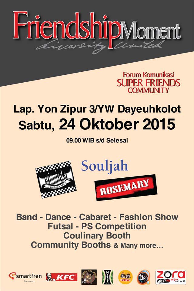 #friendshipmoment2015 Lap Yon Zipur DayeuhKolot <a href="/MediaKomunitas/">Media Komunitas</a> <a href="/InfoBdgEvent/">EVENT BANDUNG</a> @zoraradio