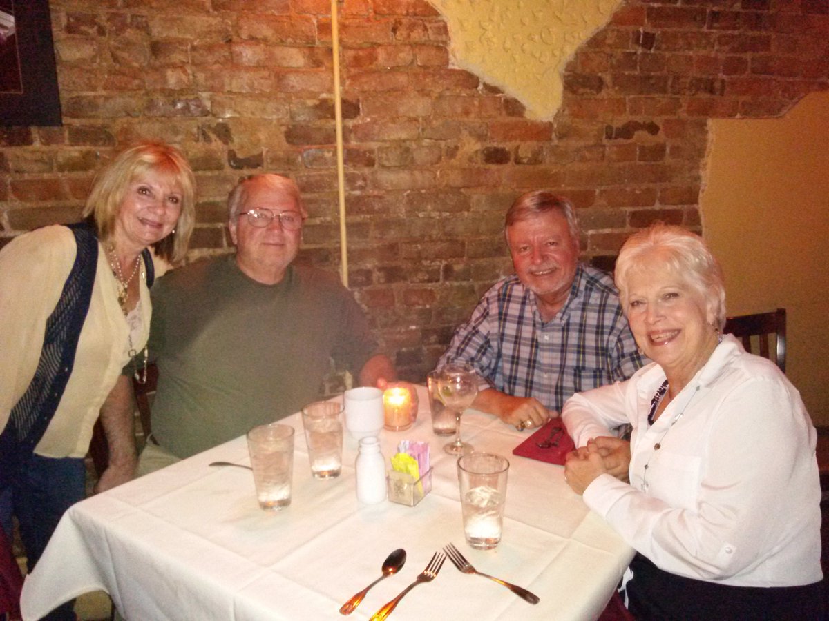 scheider11's tweet image. 36th anniversary! Yay!  Shared with our best friends John and Diana Rector!