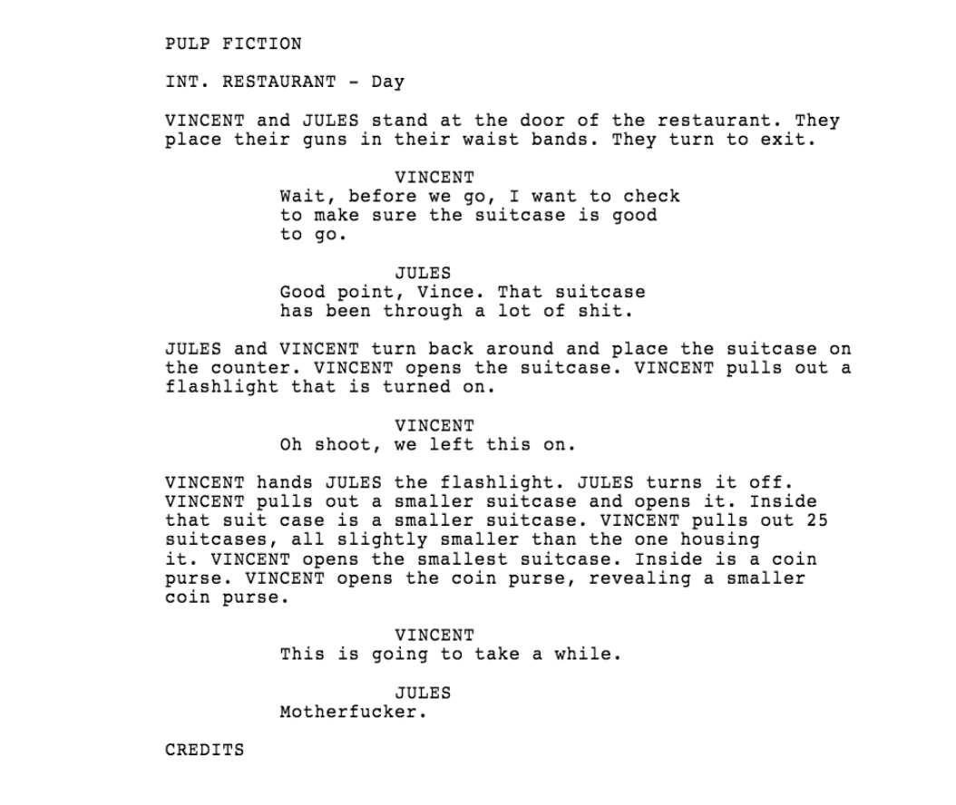 Fiction Script