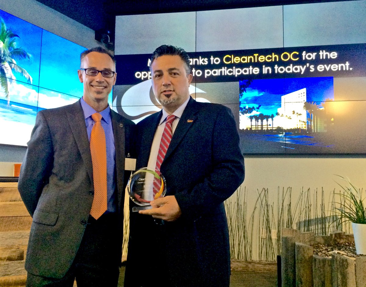 SustainSoCal's tweet image. #CleanTechOC Annual Conference 2015 Company of the Year Award