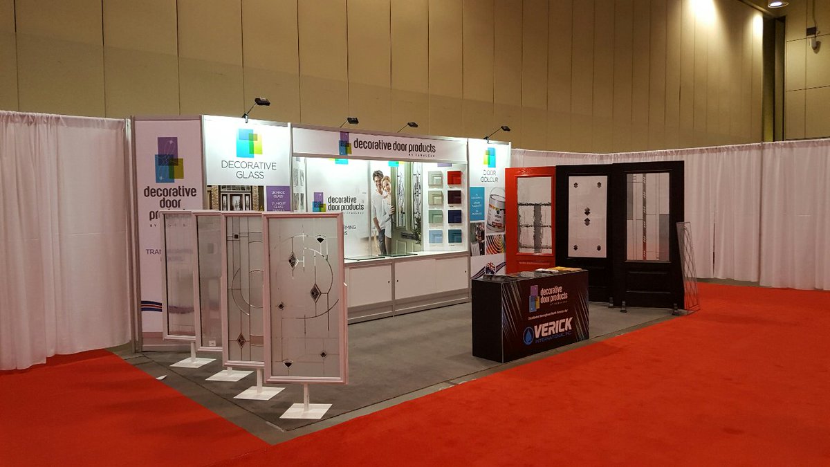decorativedoor's tweet photo. With two shows in one week, we're keeping ourselves busy @RegaLead @Windoortoronto https://t.co/mbAGCzCqHU