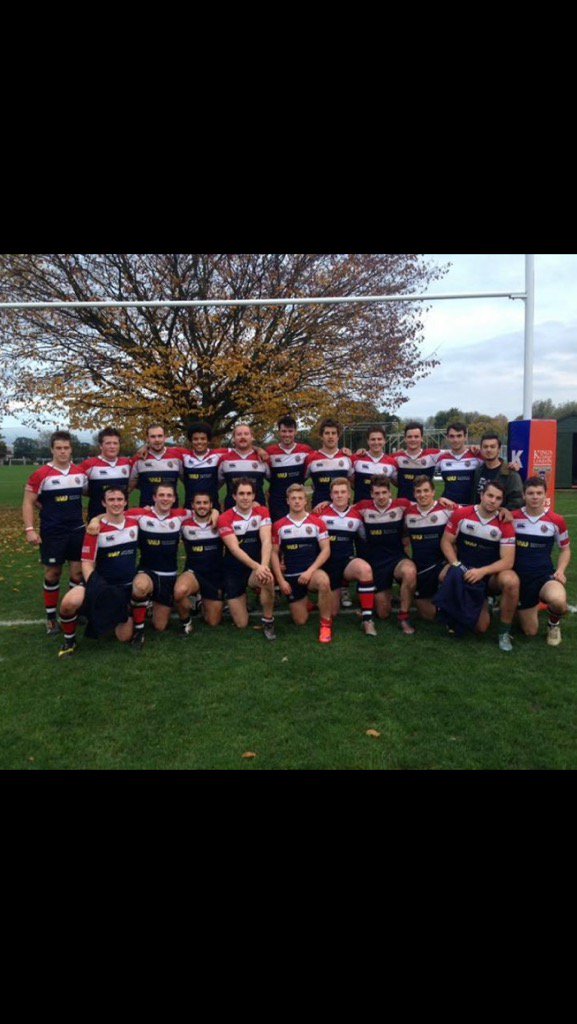 KCLRFC's tweet photo. KCL 1s first win in the league 33-26 vs Cardiff Met 2s. #barneyspocket #graves4england #bealethebutcher https://t.co/SrEgzG9yJx