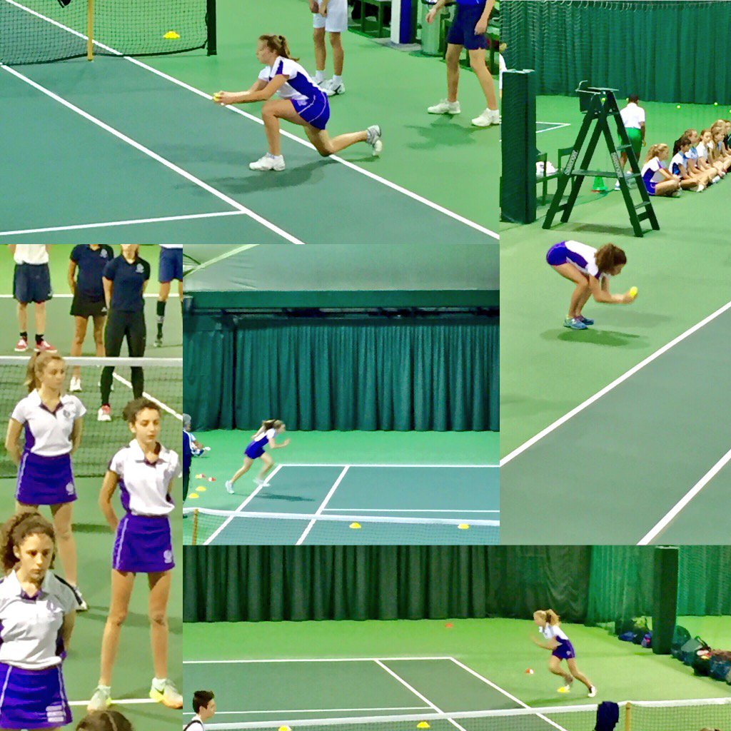 PutneyHighSport's tweet photo. Wimbledon Ball Girl taster session #warmup #ballrolling #agilitytests #feeding #courtplay #putneygirlscan πΎπΎπΎ https://t.co/9pzxBeCKcE