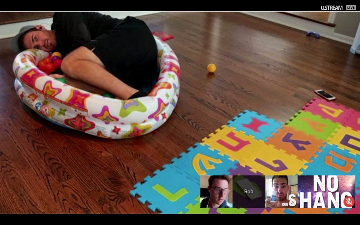 nohangupstv's tweet photo. Got a case of the ball pits... #sideeffects #day14 #neverhangup #nohangups #nohangupstv #worldrecord #BALLERS https://t.co/BGBWbGCbKc