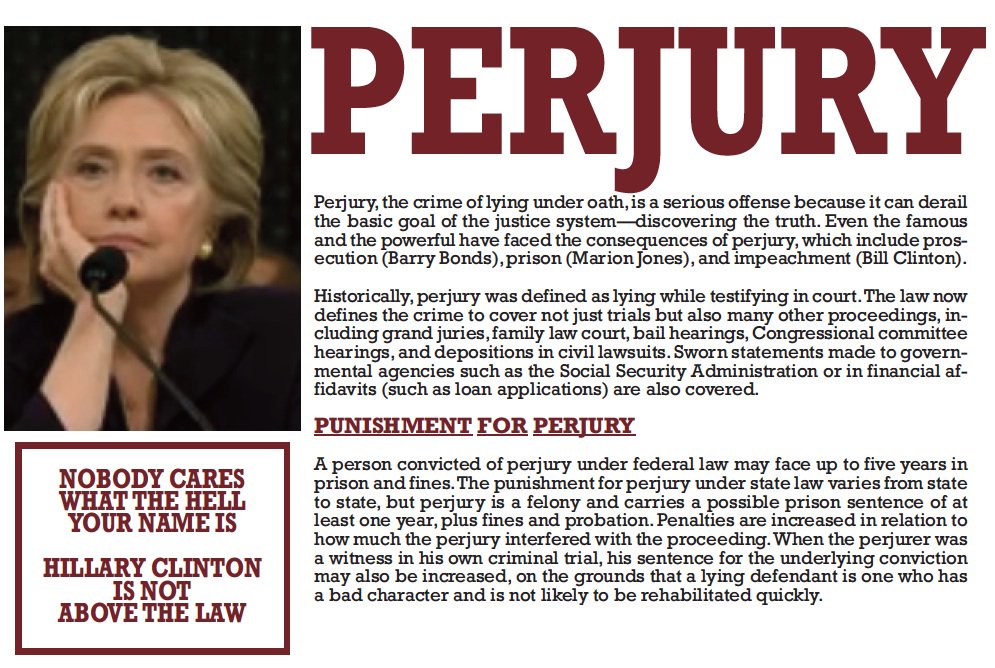 cmdorsey's tweet photo. @jefe_viejo 

HEY @HillaryClinton‼ Do you know what you are⁉
#Perjuring #Traitor

GOT IT⁉ KARMA doesn't DISCRIMINATE https://t.co/Gh3gcqOr8B
