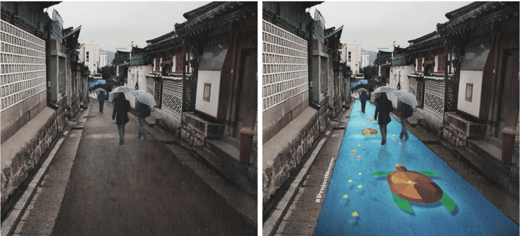 VMpatrimoine's tweet photo. #ProjectMosoon Quand la pluie fait naître l'#art dans les rues de #Séoul durant la mousson > https://t.co/eRngwX4qAc https://t.co/zlOMT2cwgS