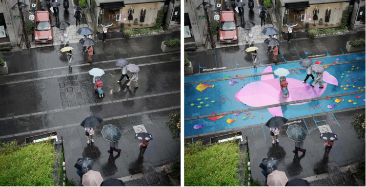 VMpatrimoine's tweet photo. #ProjectMosoon Quand la pluie fait naître l'#art dans les rues de #Séoul durant la mousson > https://t.co/eRngwX4qAc https://t.co/zlOMT2cwgS