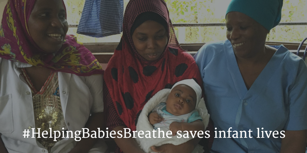 AAPGlobalHealth's tweet photo. These Tanzanian midwives saved Baby Ikram's life using #HelpingBabiesBreathe techniques: https://t.co/CtCr76pyWI https://t.co/n3Rgapt75W