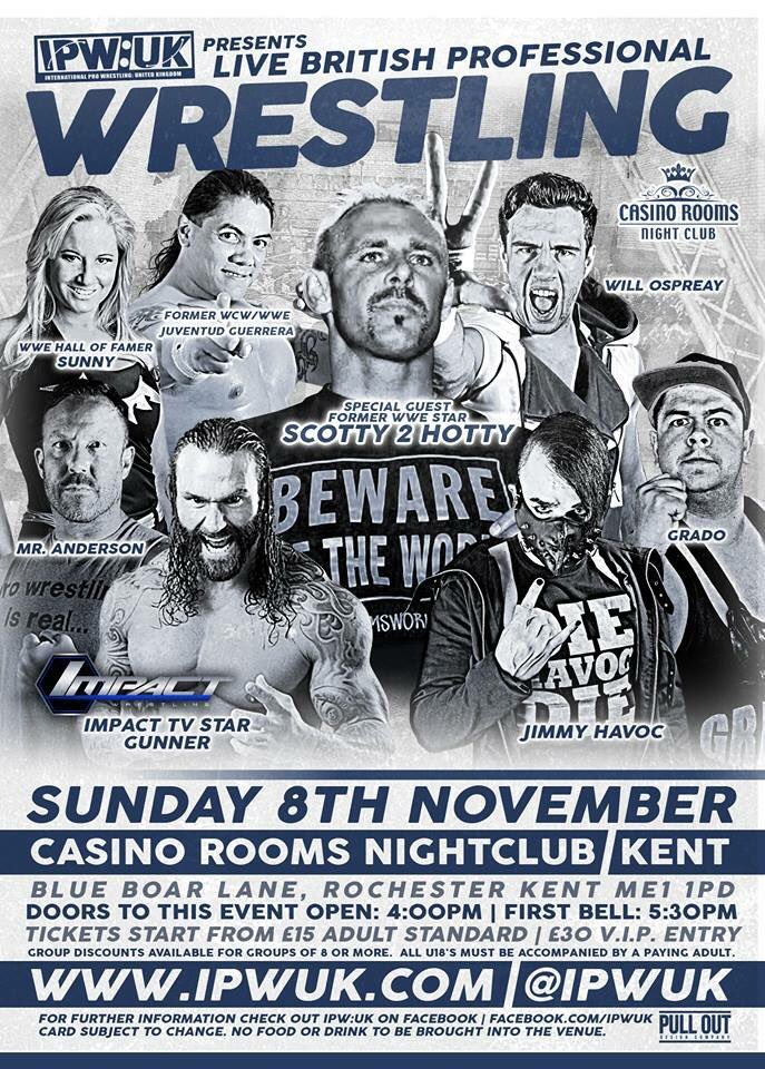 ScarboroughREF's tweet photo. Then on Sunday @IPWUK arrive in Rochester. With @JUVENTUDGUERRE2, @mrkenanderson, @RealSunnyWWE and SO much more! https://t.co/EnWlNaKa4y