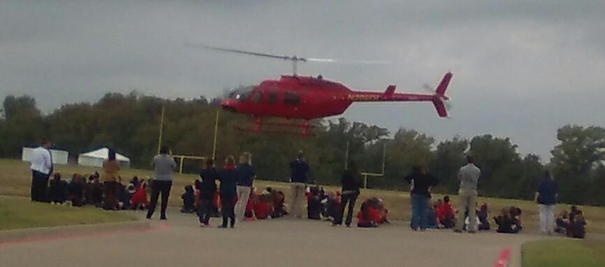 TAGonzales01's tweet photo. You never know what types of surprises you will get at LSRO. We was treated to a landing helicopter.

LSPride... https://t.co/sBy2MtWcaC