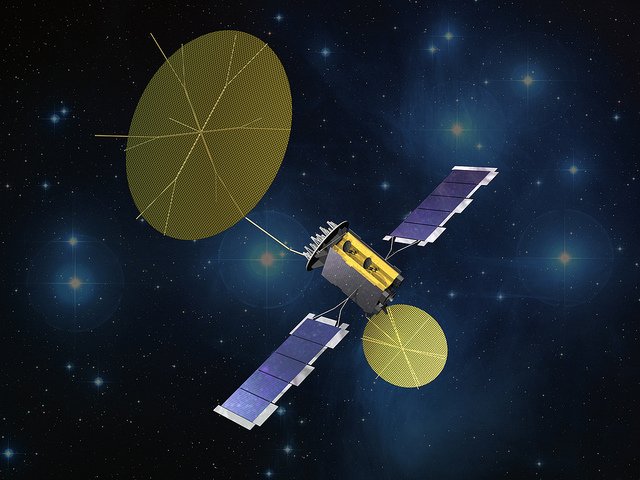 L3HarrisTech's tweet photo. Two #HarrisCorp unfurlable reflectors successfully deploy on #MUOS4 providing 16x capacity https://t.co/dMgF5gEbiY https://t.co/1lYPdgtcYP