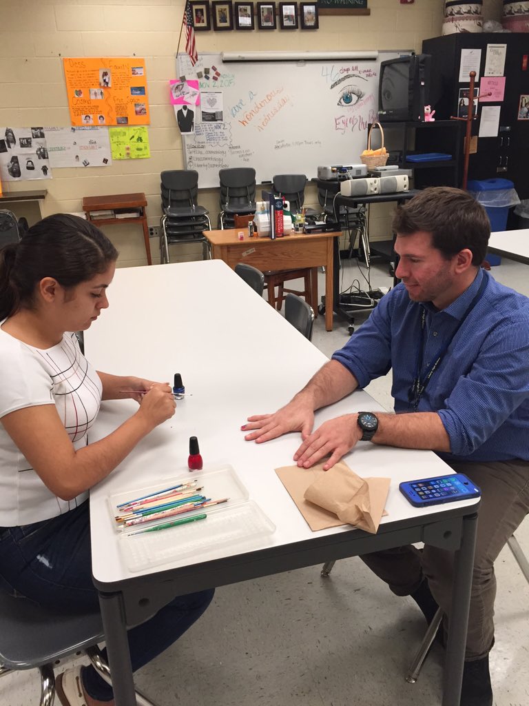 lhs_cosmetology's tweet photo. Mr. Bambara just did the November challenge https://t.co/UxXFBGDVoE
