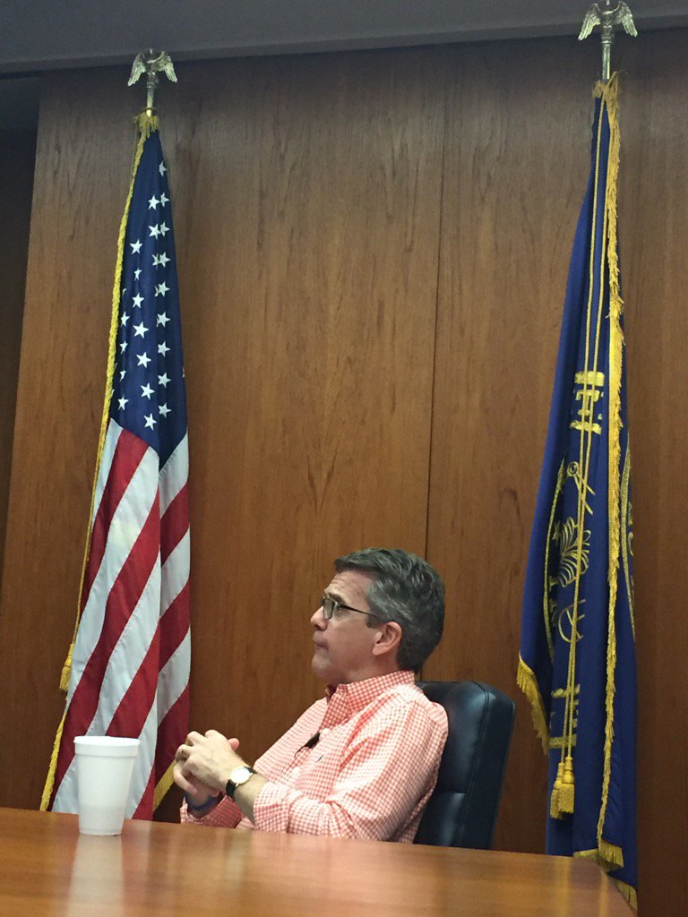 MayorWinnecke's tweet photo. "Our job is not done &amp; it is important for us to work across party lines." - @MayorWinnecke to @jess14news https://t.co/ZTWmJUEj7z