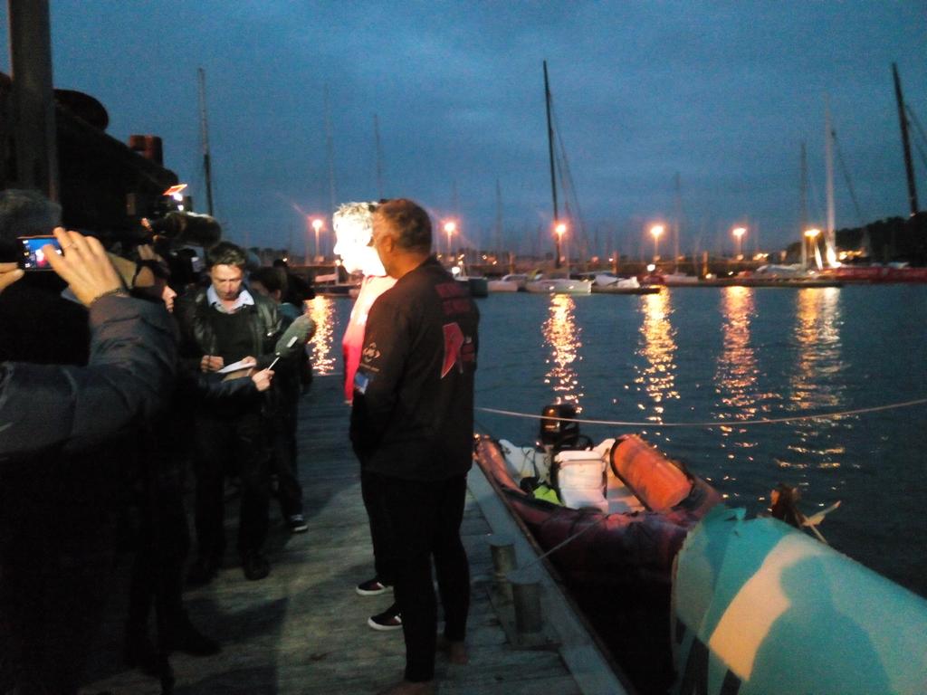 Cyberespar's tweet photo. .@YBourgnon et @lamiregilles, dur après une grosse préparation et bon début de course. #TJV2015 https://t.co/hz5141rLmu
