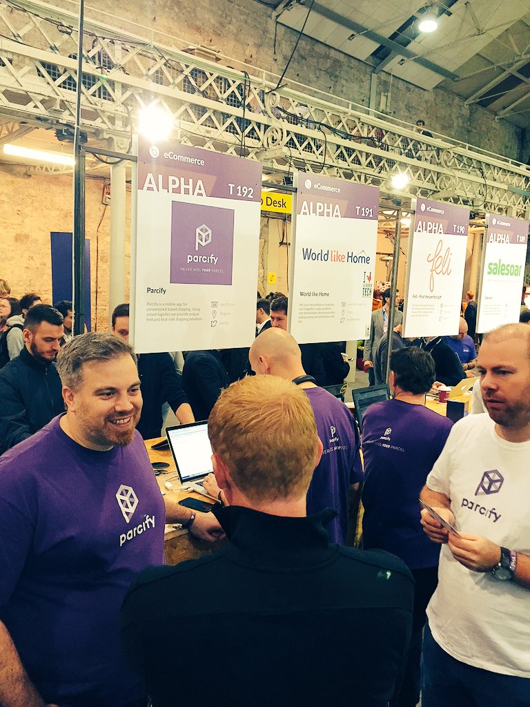 startitkbc's tweet image. Our startup #BEtech @parcify at the #websummit | selling their first&amp;amp;final mile shipping solutions #crowdlogistics