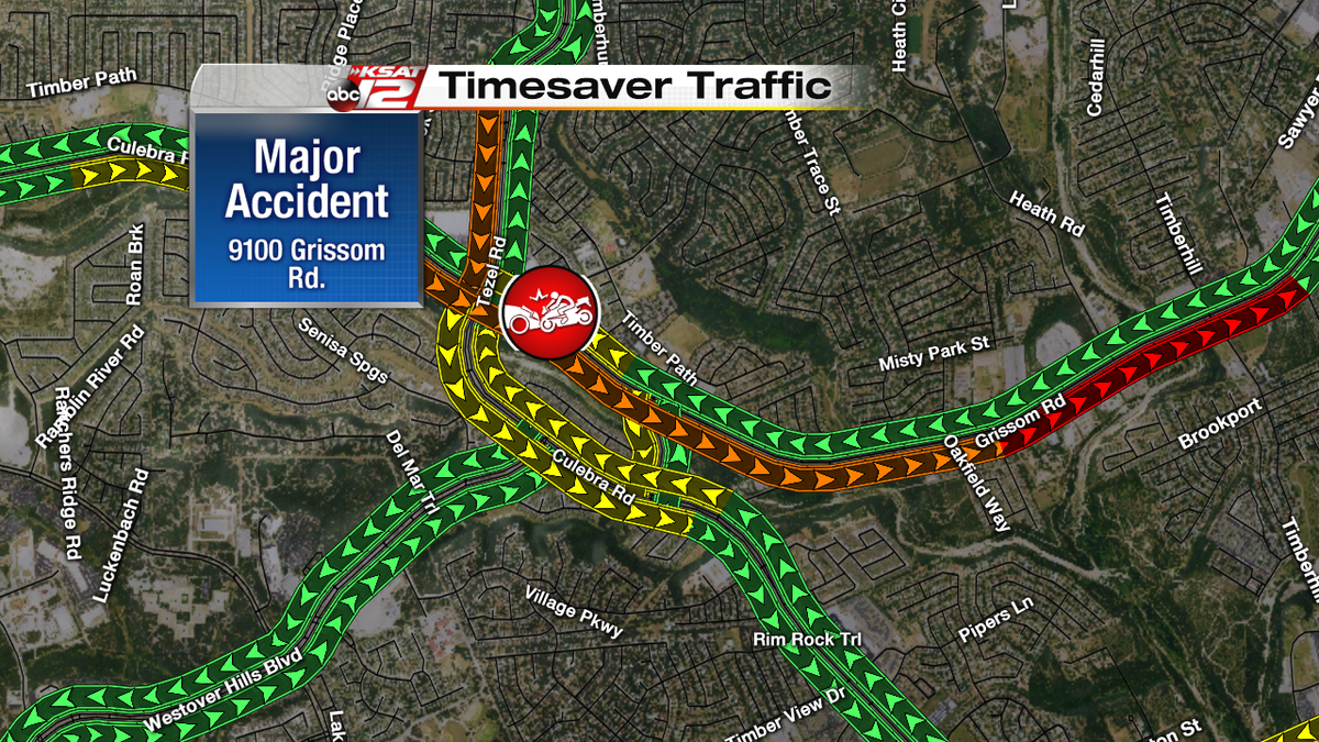 Major Accident involving a motorcycle on Grissom Rd at Tezel KSAT 12