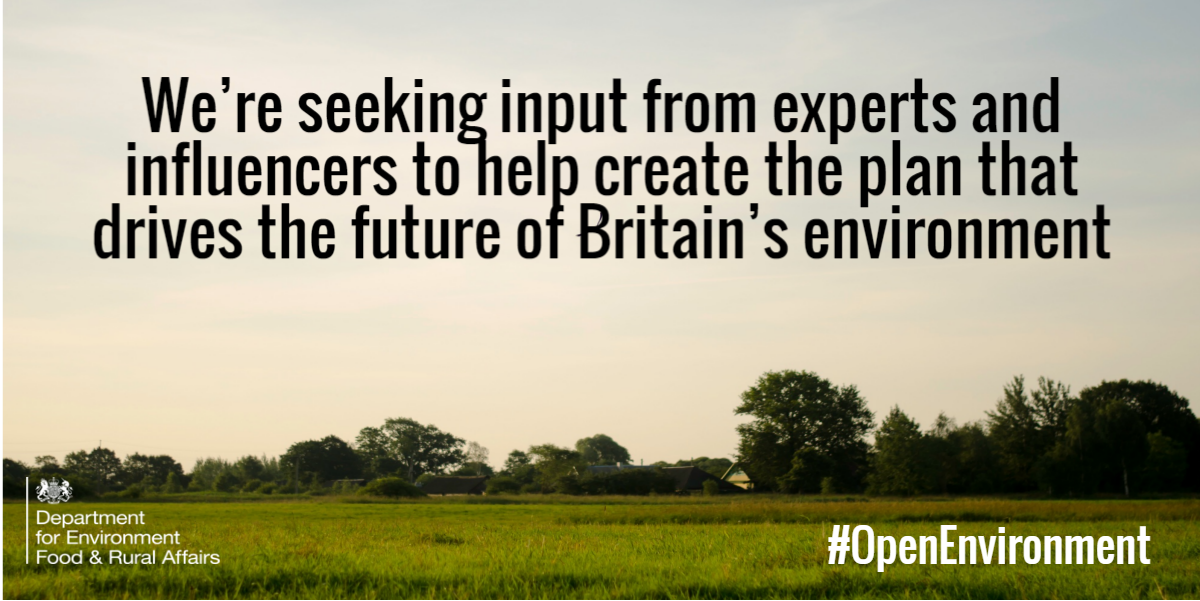 DefraGovUK's tweet photo. We’re seeking experts’ input to develop a new environmental approach https://t.co/gL0Ej2k5l9 #OpenEnvironment https://t.co/EydjOpLvS8