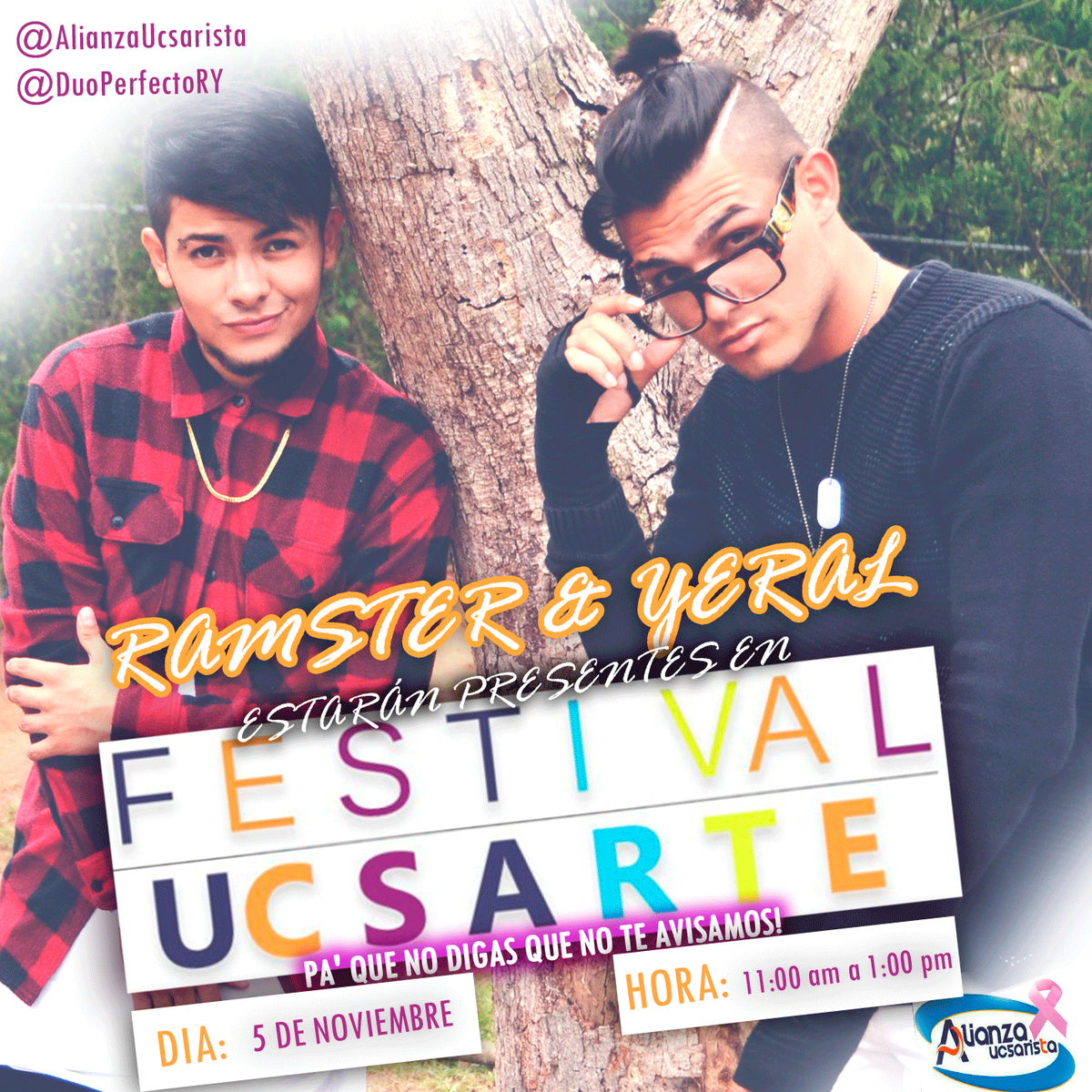 DuoPerfectoRY's tweet photo. YA LO SABEN UCSARISTAS! Este jueves de 11 AM A 1 PM! @AlianzaUcsar  #UCSAR  activa a tu combo y ven a disfrutar! https://t.co/S2uFVk9OS3