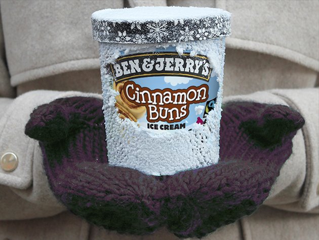 Cinnamon bun ice cream. By @benandjerrysuk. Best. News. Ever. #winterflavours benjerry.co.uk/whats-new/thre…