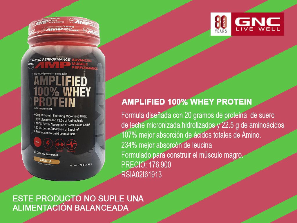 ColombiaGNC's tweet photo. Te presentamos la mejor proteína del mercado, con una asimilación 107% gracias a sus formula amplificada e Ionizada. https://t.co/uuRECaqQU6